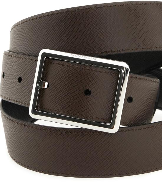 26SS 몽블랑 가죽 벨트 222193BLACKEBONY - MONTBLANC