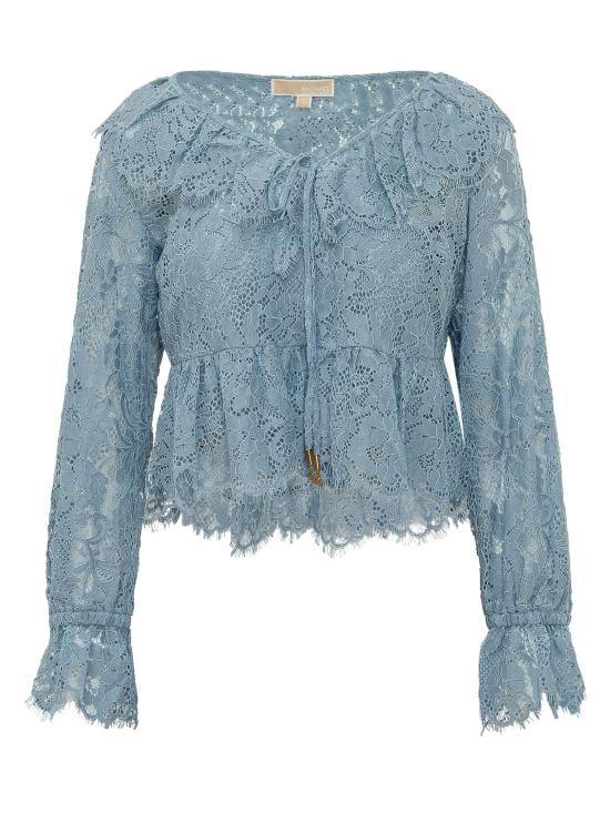 26SS 마이클 코어스 긴팔 티셔츠 MS640YJKQ9 424 CHAMBRAY