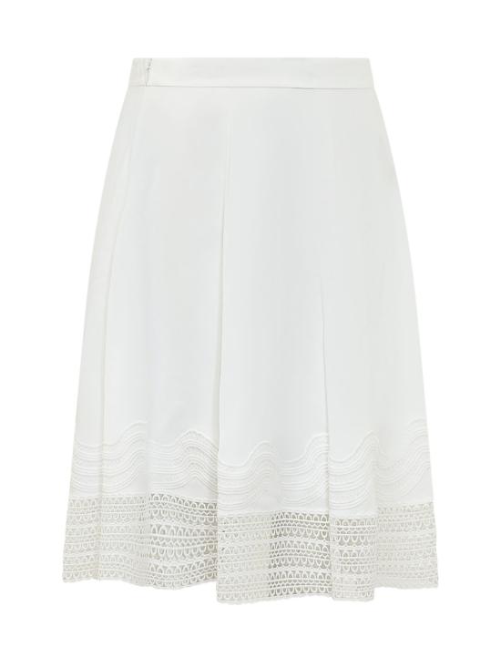 26SS 보스 미디 스커트 50557230 100 WHITE - BOSS