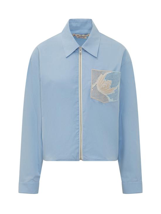 26SS 마르니 셔츠 CAMA0683QSUTC193 00B50 AZZURRO