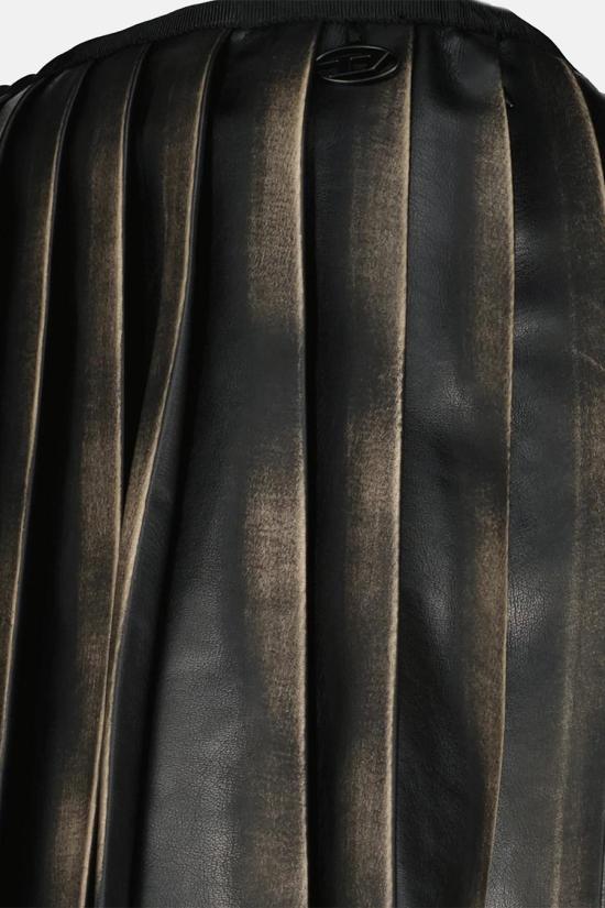 26SS 디젤 Short pleated distressed effect 스커트 A211530ALBP9XX BLACK - DIESEL