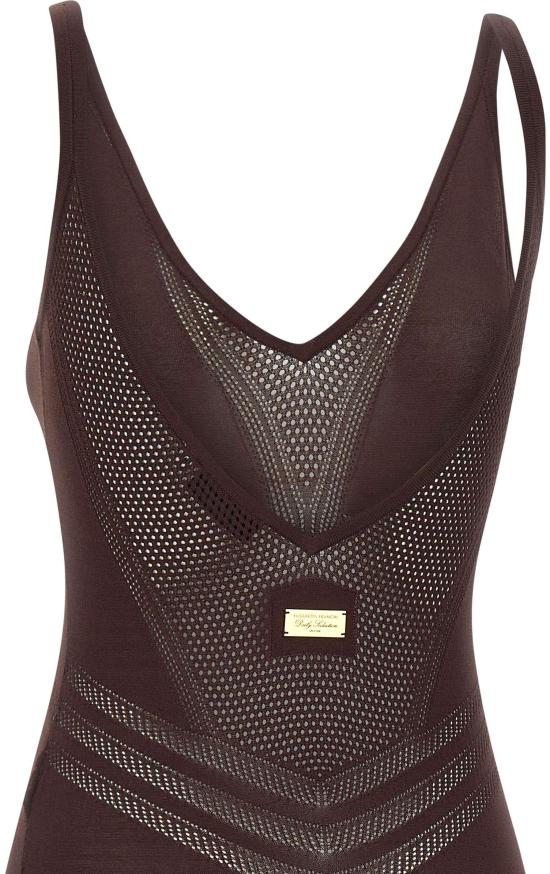 26SS 엘리자베타프랜치 바디수트 티셔츠 BK80W61E2644 BROWN - ELISABETTA FRANCHI