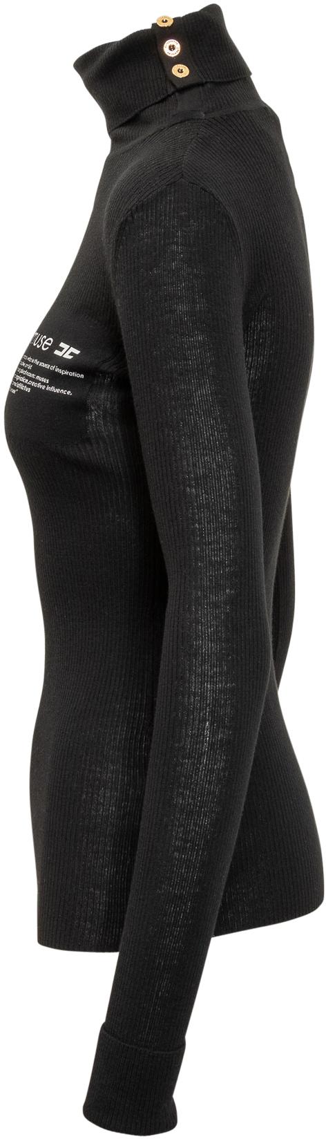 25FW 엘리자베타프랜치 터틀넥 MK43B57E2110 BLACK - ELISABETTA FRANCHI