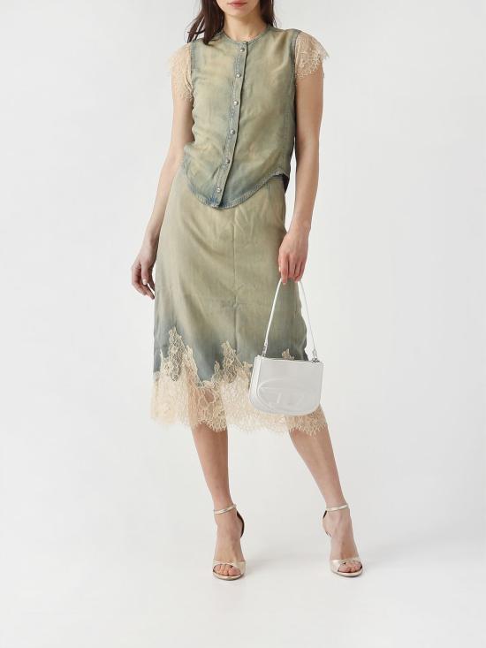 26SS 디젤 DE 머시 미디 스커트 A217840CEDE 01 Stone Washed - DIESEL