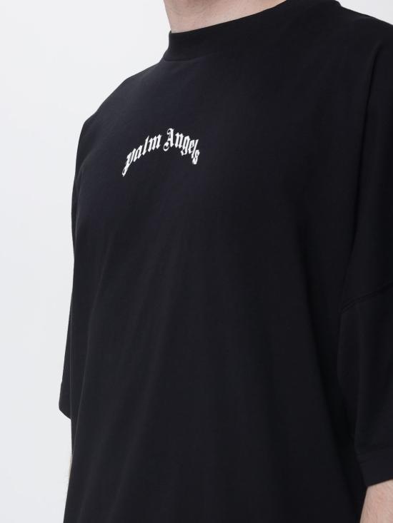 26SS 팜앤젤스 반팔 티셔츠 PMAA10BS26JER007 1003 Black - PALM ANGELS