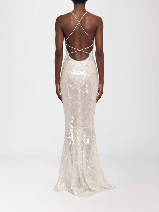 26SS 노마카말리 롱 원피스 ST4253TQS59965 White - NORMA KAMALI