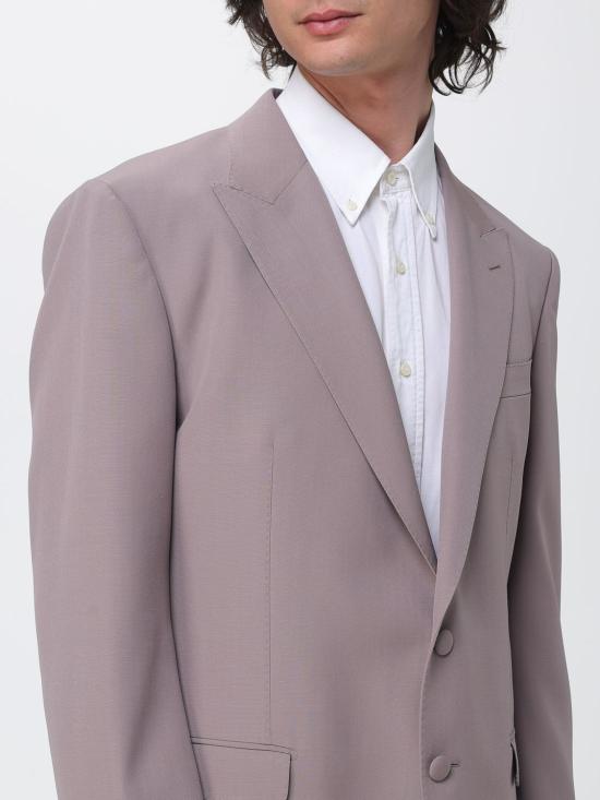 26SS 돌체앤가바나 싱글 브레스티드 울 포플린 자켓 G2NW0THU2BN M0955 Brown - DOLCE & GABBANA