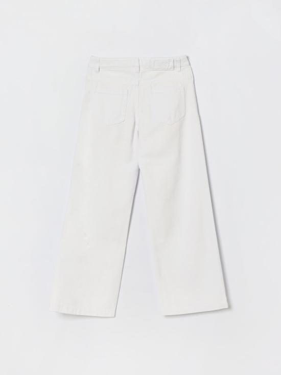 26SS [키즈] 미스블루마린 스트레이트 팬츠 BFPA0390CF050 B000 White - MISS BLUMARINE