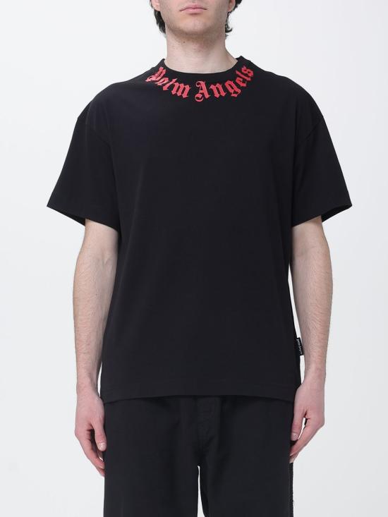 26SS 팜앤젤스 반팔 티셔츠 PMAA109S26JER008 1003 Black