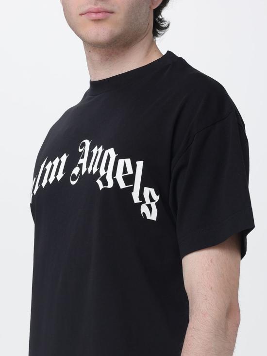 26SS 팜앤젤스 반팔 티셔츠 PMAA109S26JER00G 1003 Black - PALM ANGELS