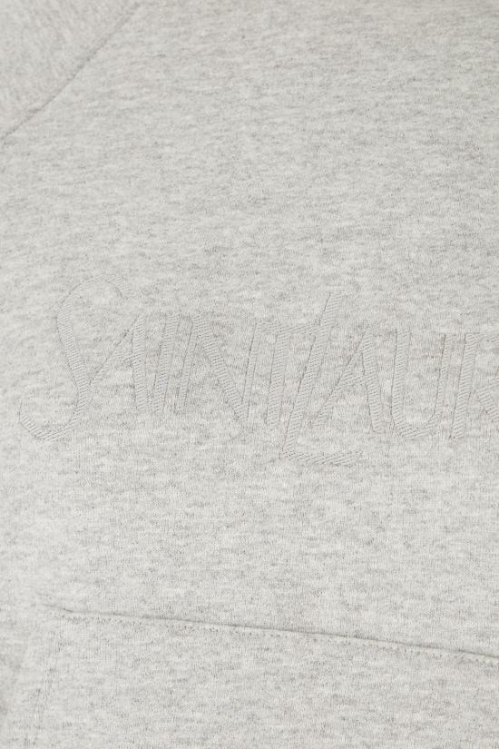  생로랑 후드 티셔츠 728319Y37G1403 GREY - SAINT LAURENT