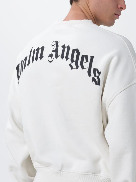 26SS 팜앤젤스 긴팔 티셔츠 PMBA08HS26FLE004 0310 White - PALM ANGELS