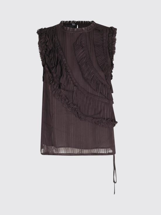 26SS 핑코 민소매 티셔츠 106566A373 M28 Brown - PINKO