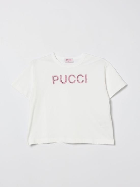 26SS [키즈] 푸찌 티셔츠 PY8B31Z3672 100FU White