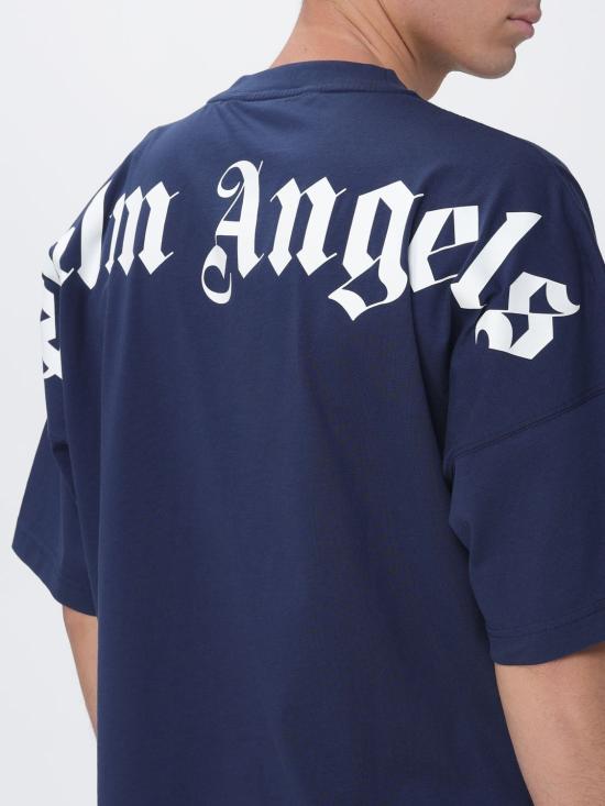 26SS 팜앤젤스 반팔 티셔츠 PMAA10BS26JER001 4603 Blue - PALM ANGELS