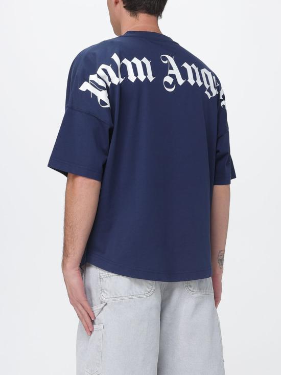 26SS 팜앤젤스 반팔 티셔츠 PMAA10BS26JER001 4603 Blue - PALM ANGELS