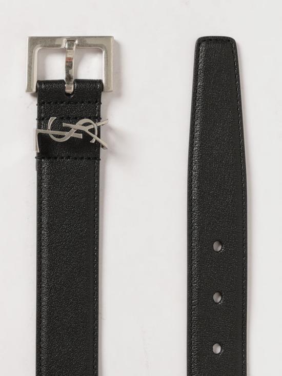 26SS 생로랑 모노그램 벨트 634440BRM0E 1000 Black - SAINT LAURENT