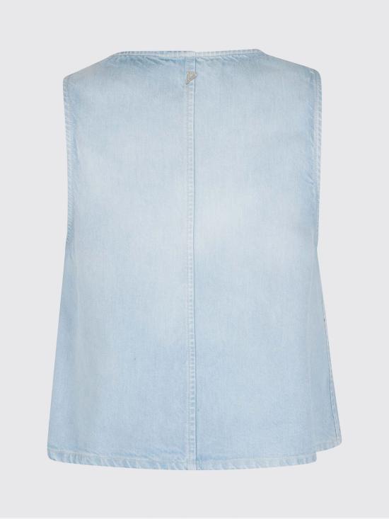 26SS 돈답 민소매 티셔츠 DC454DF0266DMC6 800 Blue - DONDUP