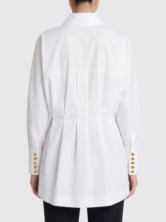 26SS 발망 셔츠 GF1R9412CB09 0FB White - BALMAIN