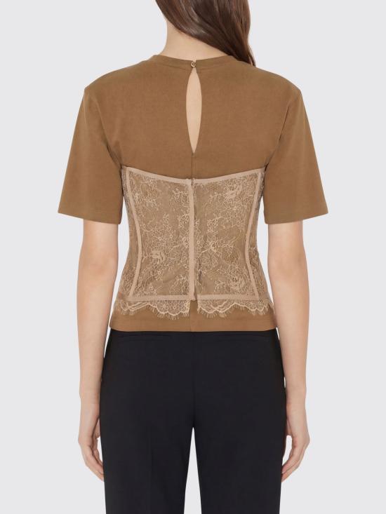 26SS 쥬세페 디 모라비토 반팔 티셔츠 06PSTO39516309 23 Brown - GIUSEPPE DI MORABITO
