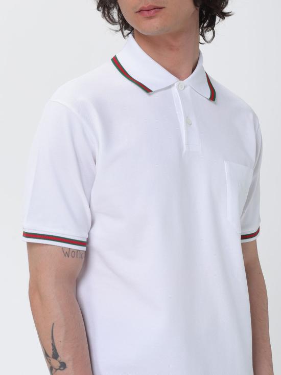 26SS 구찌 코튼 폴로 셔츠 795174XJEOX 9692 White - GUCCI