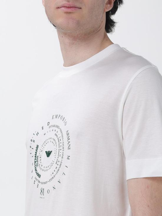 26SS 엠포리오 아르마니 반팔 티셔츠 EM004995AF13747 U0003 White - EMPORIO ARMANI