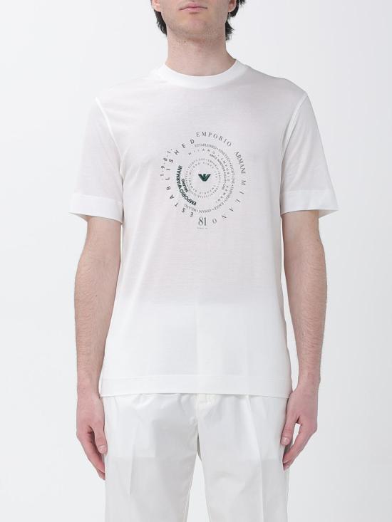 26SS 엠포리오 아르마니 반팔 티셔츠 EM004995AF13747 U0003 White