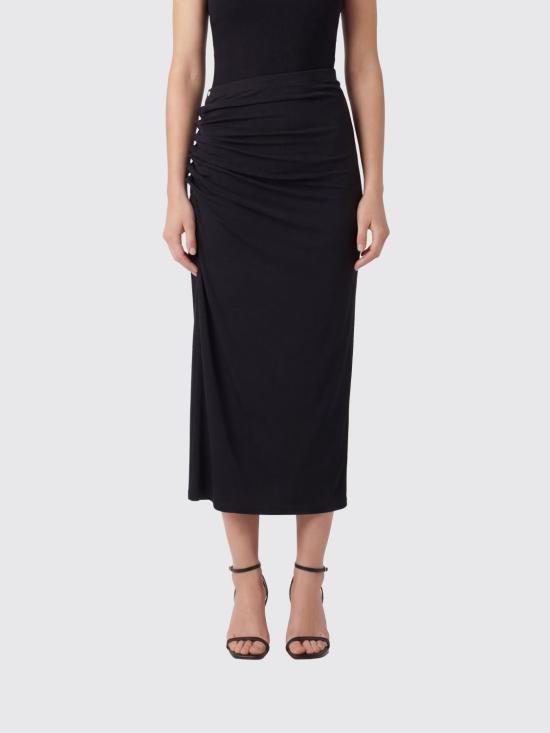 26SS 파코라반 롱 스커트 24AJJU515VI0386 P001 Black