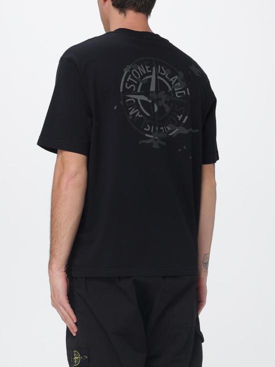 26SS 스톤 아일랜드 반팔 티셔츠 2100001SOE14 V0029 Black - STONE ISLAND
