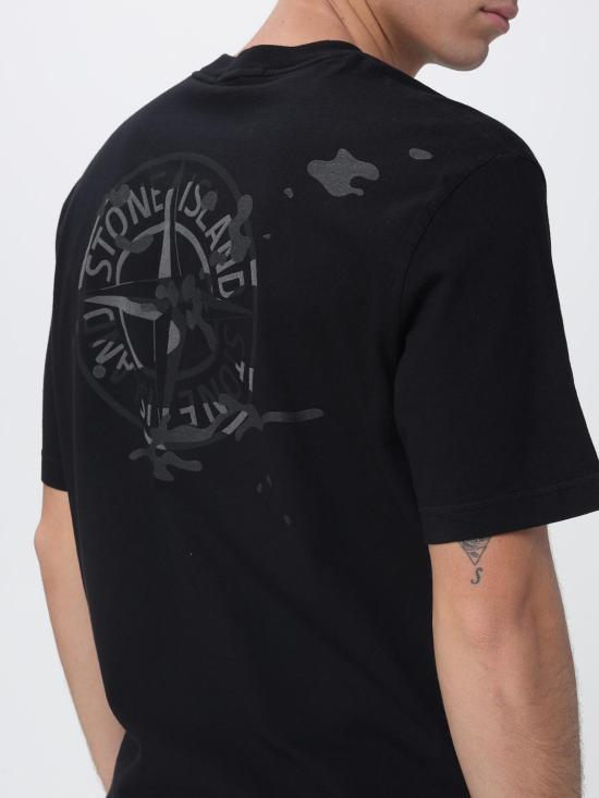 26SS 스톤 아일랜드 반팔 티셔츠 2100001SOE14 V0029 Black - STONE ISLAND