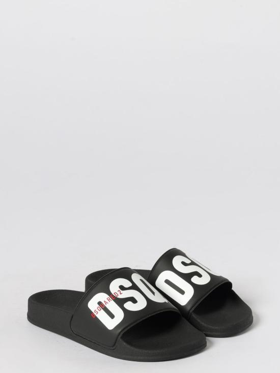 26SS [키즈] 디스퀘어드2 플립플랍 82790 1 Black - DSQUARED2