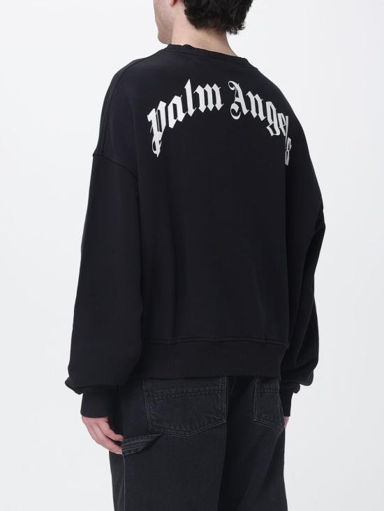 26SS 팜앤젤스 긴팔 티셔츠 PMBA08JS26FLE004 1003 Black - PALM ANGELS