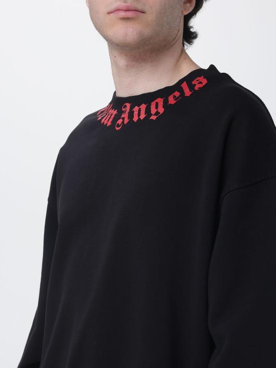 26SS 팜앤젤스 긴팔 티셔츠 PMBA08HS26FLE004 1025 Black - PALM ANGELS