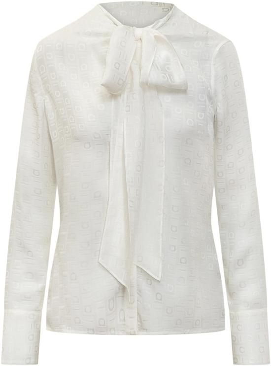  살바토레 페라가모 블라우스 13C797776455 WHITE
