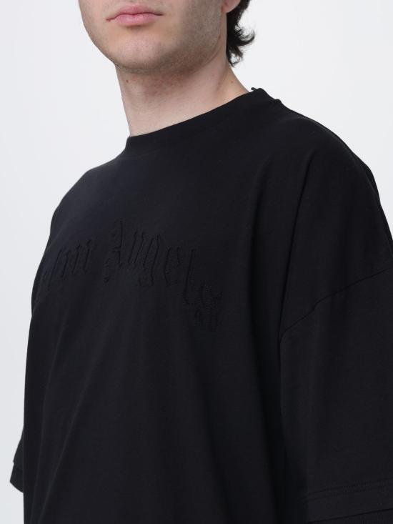 26SS 팜앤젤스 반팔 티셔츠 PMAA10QS26JER001 1010 Black - PALM ANGELS