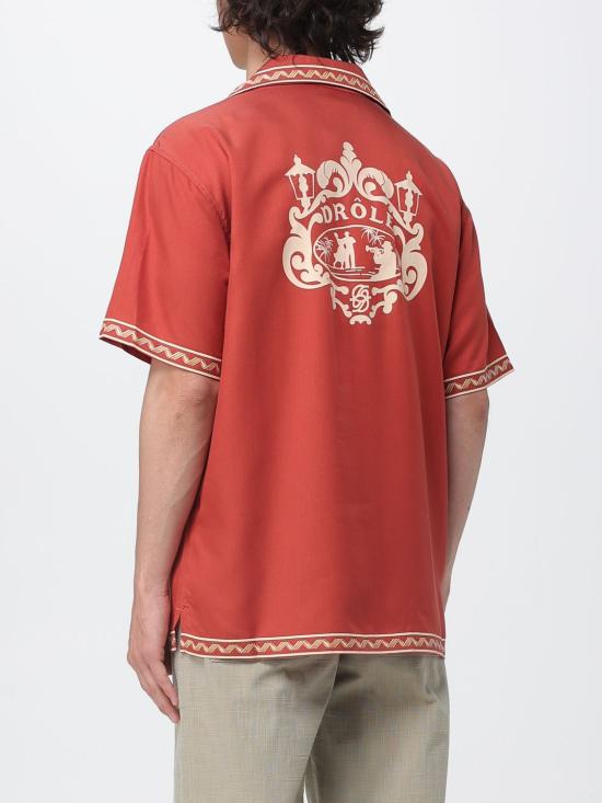 26SS 드롤드무슈 반팔 셔츠 KSH228CLY001 BR Brick Red - DROLE DE MONSIEUR