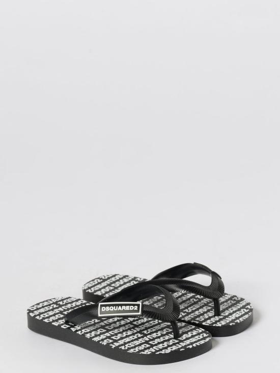 26SS [키즈] 디스퀘어드2 플립플랍 82796 3 Black - DSQUARED2
