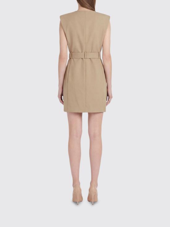 26SS 발망 롱 원피스 GF1R5168CG43 0AN Beige - BALMAIN