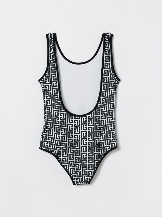 26SS [키즈] 발망 원피스 수영복 BYCA29Z3778 100NE White - BALMAIN