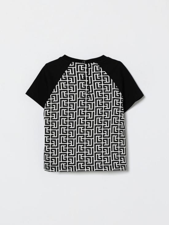 26SS [키즈] 발망 티셔츠 BY8531Z3686 930NE Black - BALMAIN
