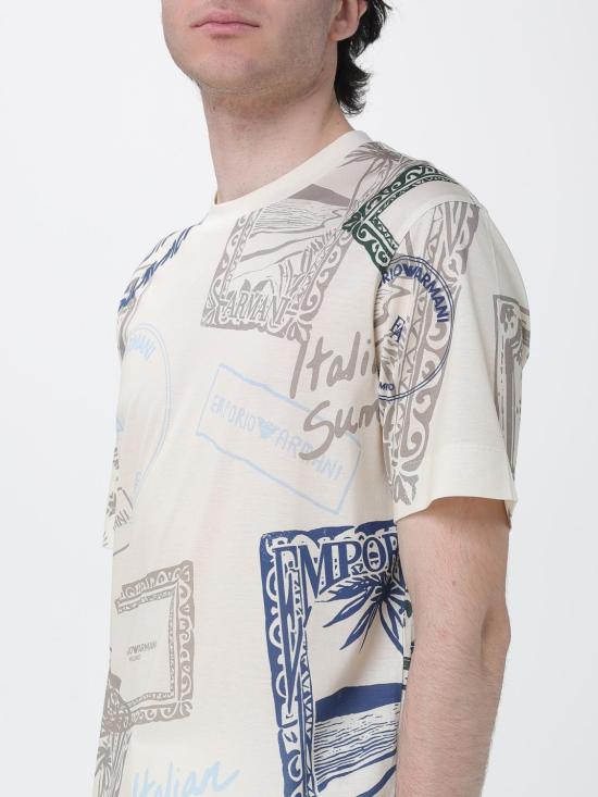 26SS 엠포리오 아르마니 반팔 티셔츠 EM005274AF24857 M0359 Multicolor - EMPORIO ARMANI