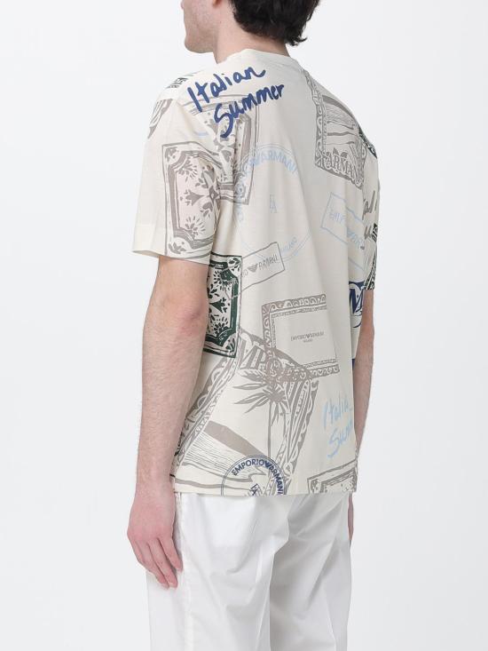 26SS 엠포리오 아르마니 반팔 티셔츠 EM005274AF24857 M0359 Multicolor - EMPORIO ARMANI