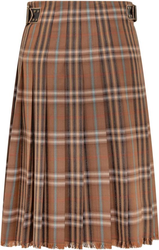 26SS 버버리 체크 울 킬트 8113987C4032 BROWN - BURBERRY
