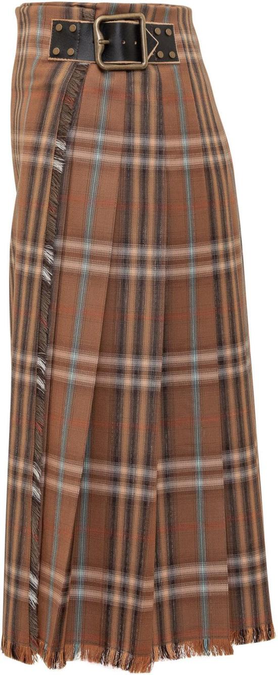 26SS 버버리 체크 울 킬트 8113987C4032 BROWN - BURBERRY