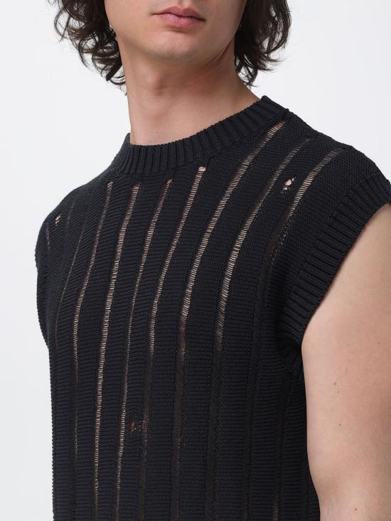 26SS 라니우스 니트 베스트 S6LAMAVE057 110 Black - LANEUS