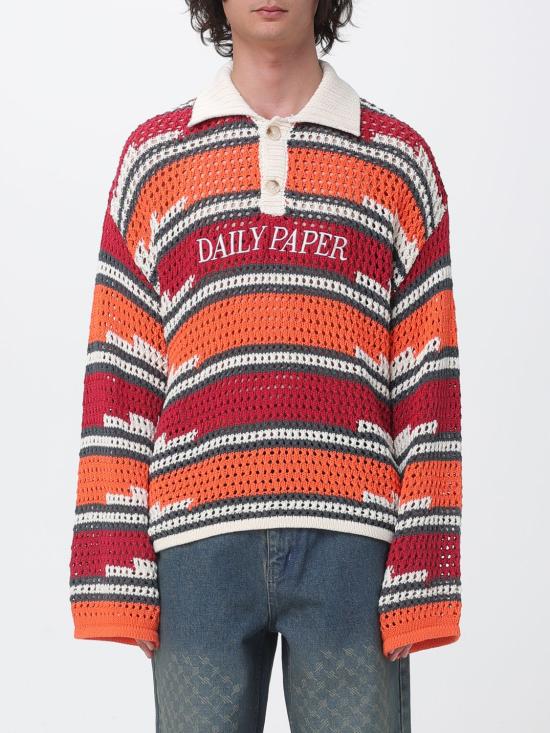 26SS 데일리 페이퍼 폴로 티셔츠 2610005 840 Red