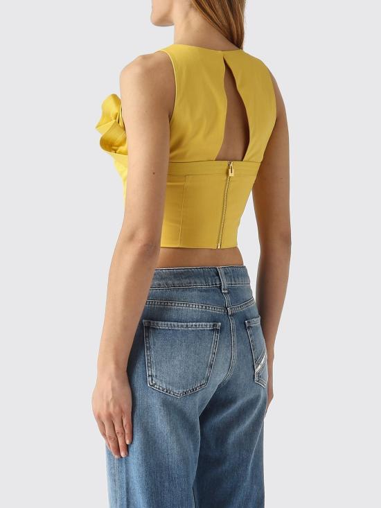 26SS 엘리자베타프랜치 탑 TO05462E2 EV4 Yellow - ELISABETTA FRANCHI