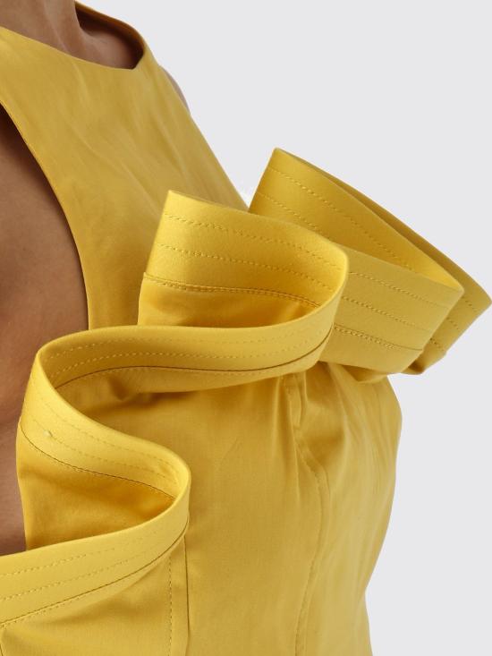 26SS 엘리자베타프랜치 탑 TO05462E2 EV4 Yellow - ELISABETTA FRANCHI