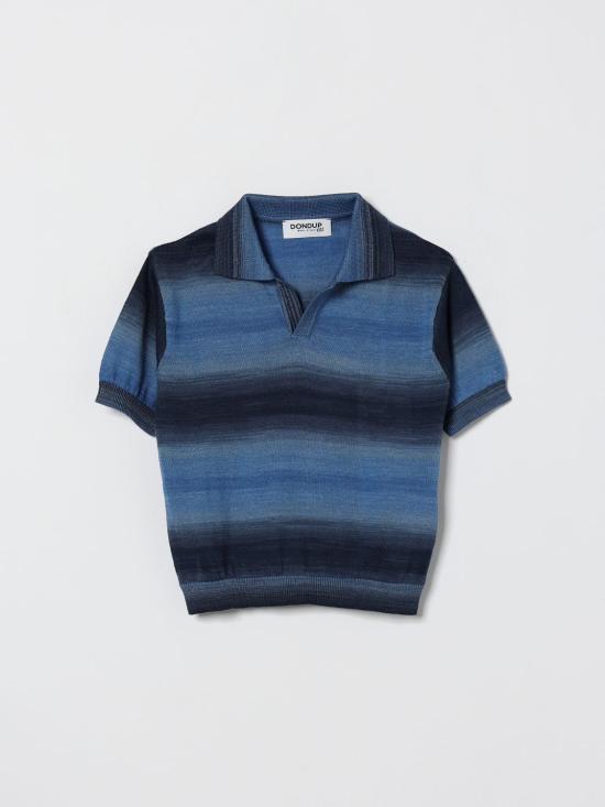 26SS [키즈] 돈답 폴로 셔츠 DMMA038CFL108 4005 Blue