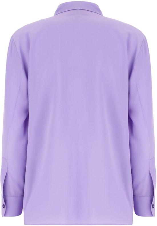 25FW 구찌 실크 크레이프 드 씬 셔츠 853004Z7AXX5007 PURPLE - GUCCI